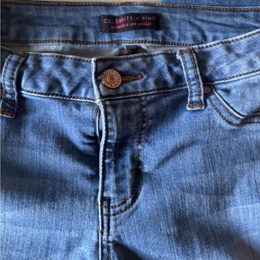 Celebrity Pink Skinny Mid Rise ankle Blue Jeans
